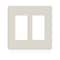 Faith 2-Gang Decorator Screwless Wall Plates Child Safe Outlet Covers, USB Receptacle, Light Almond SWP2-LA-01 - alternate 1